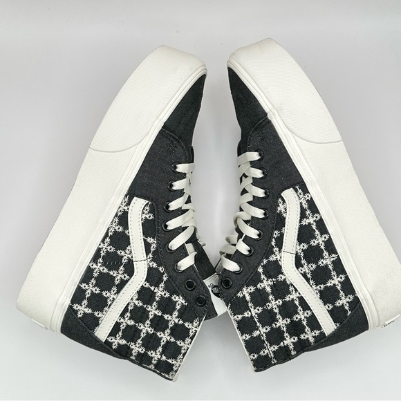 Unisex VANS Sk8-Hi Tapered Stackform Shoes Sz W9.5=M 8Denim Mix Black Platform - Picture 6 of 10